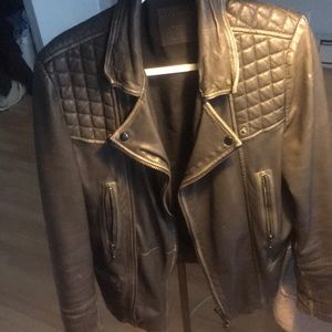 Leather jacket allsaints